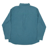 CHAPS Mens Shirt Blue Check Long Sleeve L
