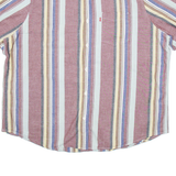 LEVI'S Mens Shirt Red Striped 2XL