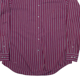NAUTICA Mens Shirt Purple Pinstripe Long Sleeve L