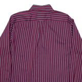 NAUTICA Mens Shirt Purple Pinstripe Long Sleeve L