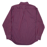 NAUTICA Mens Shirt Purple Pinstripe Long Sleeve L