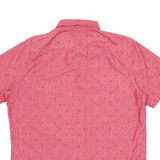NAUTICA Anchor Mens Shirt Red Crazy Pattern M