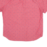 NAUTICA Anchor Mens Shirt Red Crazy Pattern M
