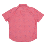 NAUTICA Anchor Mens Shirt Red Crazy Pattern M