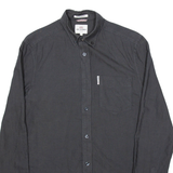 BEN SHERMAN Mens Plain Shirt Grey Long Sleeve XS