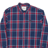 DIESEL Mens Shirt Blue Check Long Sleeve L