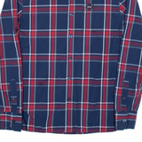 DIESEL Mens Shirt Blue Check Long Sleeve L