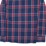 DIESEL Mens Shirt Blue Check Long Sleeve L