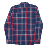 DIESEL Mens Shirt Blue Check Long Sleeve L