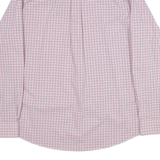 LAUREN RALPH LAUREN Fitted Mens Shirt Pink Check Long Sleeve L