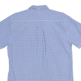 BARBOUR Tailored Fit Mens Shirt Blue 80s Gingham M