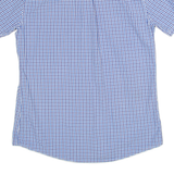 BARBOUR Tailored Fit Mens Shirt Blue 80s Gingham M
