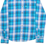 LEVI'S Modern Fit Mens Shirt Blue Check Long Sleeve S