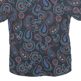 TED BAKER Mens Shirt Blue Crazy Pattern Long Sleeve M