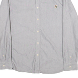 TED BAKER Mens Plain Shirt Grey Long Sleeve M