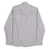 TED BAKER Mens Plain Shirt Grey Long Sleeve M