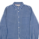 TOMMY HILFIGER New York Fit Mens Shirt Blue Gingham Long Sleeve M