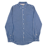 TOMMY HILFIGER New York Fit Mens Shirt Blue Gingham Long Sleeve M