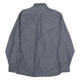 TIMBERLAND Regular Fit Mens Plain Shirt Grey 90s Long Sleeve 2XL