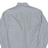 BEN SHERMAN Mens Shirt Grey Striped Long Sleeve M