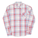 TOMMY HILFIGER Denim Mens Shirt Red Check Long Sleeve L