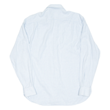 BRAUN Mens Shirt Blue Check Long Sleeve L