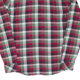 LEVI'S Slim Fit Mens Flannel Shirt Red Check Long Sleeve L