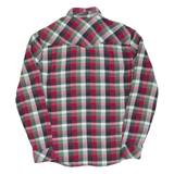 LEVI'S Slim Fit Mens Flannel Shirt Red Check Long Sleeve L