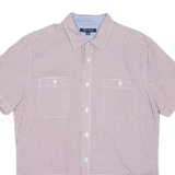 TOMMY HILFIGER Mens Shirt Red Check L