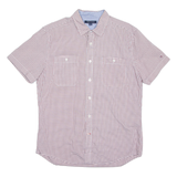 TOMMY HILFIGER Mens Shirt Red Check L