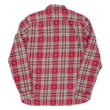 H&M Mens Shirt Red Check Long Sleeve M