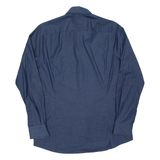 PIERRE CARDIN Mens Plain Shirt Blue Long Sleeve L