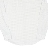 CALVIN KLEIN Mens Shirt White Spotted Long Sleeve M