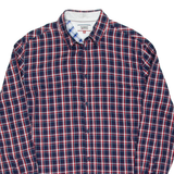 TOMMY HILFIGER Slim Fit Mens Shirt Blue Check Long Sleeve XL