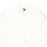 TIMBERLAND Mens Plain Shirt Yellow Long Sleeve L