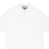 TOMMY HILFIGER Mens Plain Shirt White S