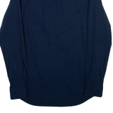 DKNY Slim Fit Mens Plain Shirt Blue Long Sleeve S