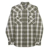 DIESEL Mens Shirt Green Check Long Sleeve M