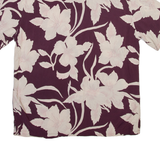 ALL SAINTS Mens Hawaiian Shirt Purple Floral XS