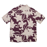 ALL SAINTS Mens Hawaiian Shirt Purple Floral XS