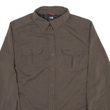 THE NORTH FACE Womens Plain Shirt Grey Long Sleeve M