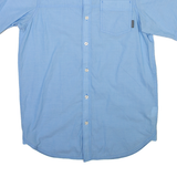 COLUMBIA Mens Plain Shirt Blue S