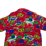 ARENA Mens Hawaiian Shirt Red Floral L