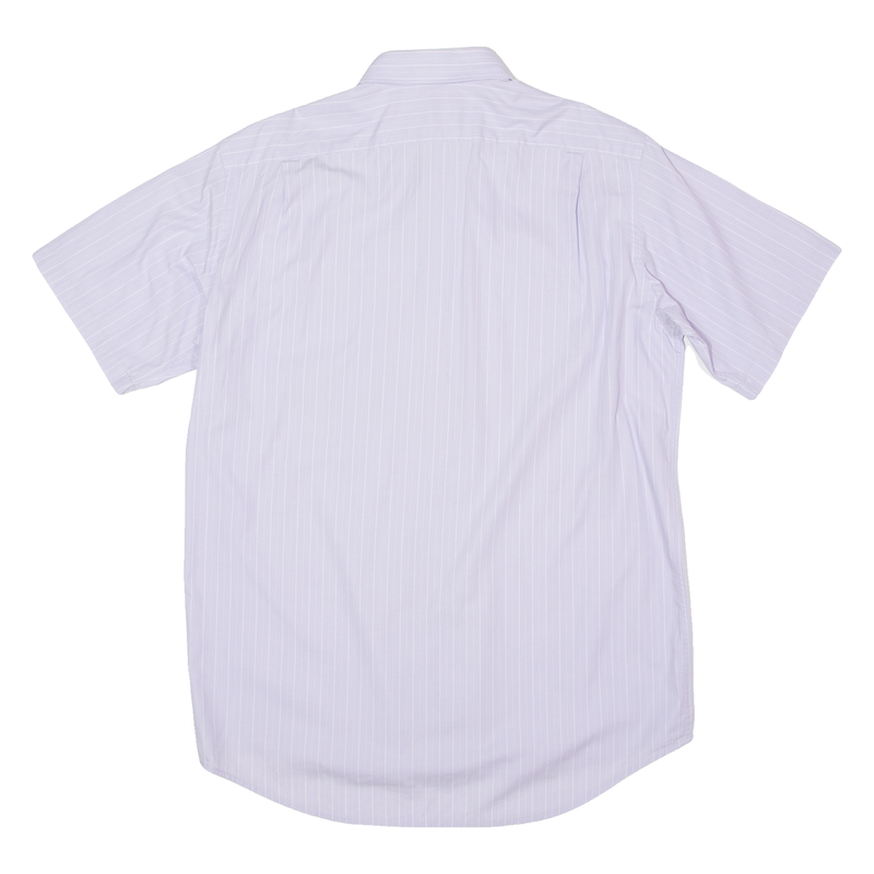 LACOSTE Mens Shirt Purple Striped M