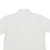 Embroidered Womens Formal Shirt Silver Floral L