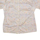 DIOLEN Womens Shirt Beige 90s Crazy Pattern XL