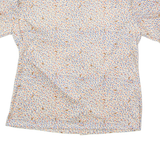 DIOLEN Womens Shirt Beige 90s Crazy Pattern XL