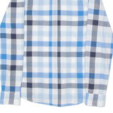 BOSS Extreme Slim Fit Mens Shirt Blue Plaid Long Sleeve M