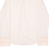 HUGO Mens Formal Shirt Pink Diamond Long Sleeve M