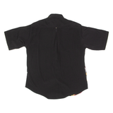 LECHE Mens Shirt Black Crazy Pattern L